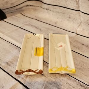 Vintage Enesco Men & Women Trays